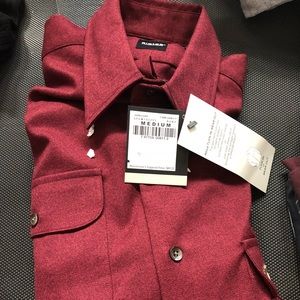 Slates (Dockers) maroon Long Sleeved Dress Shirt.